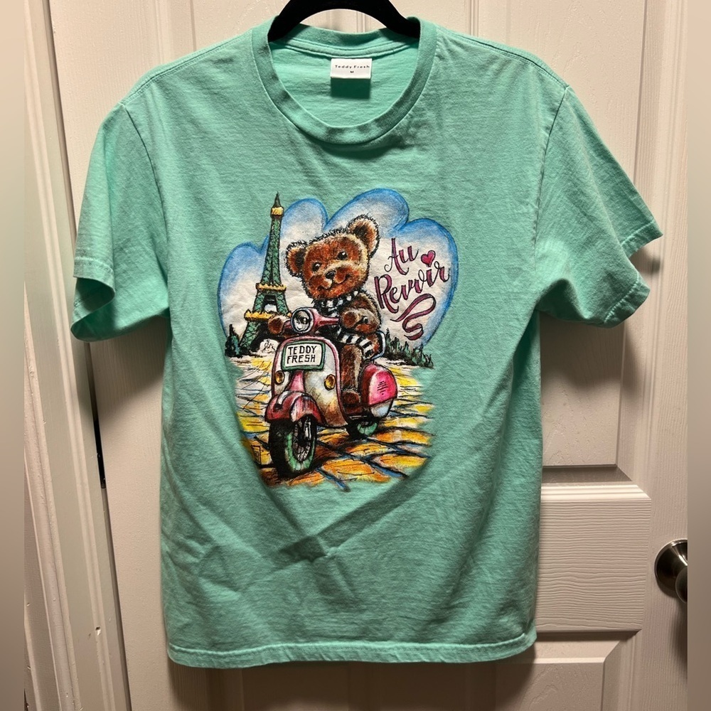 Teddy Fresh | Au Revoir Mint T-Shirt Turquoise/Aqua Sz M‎